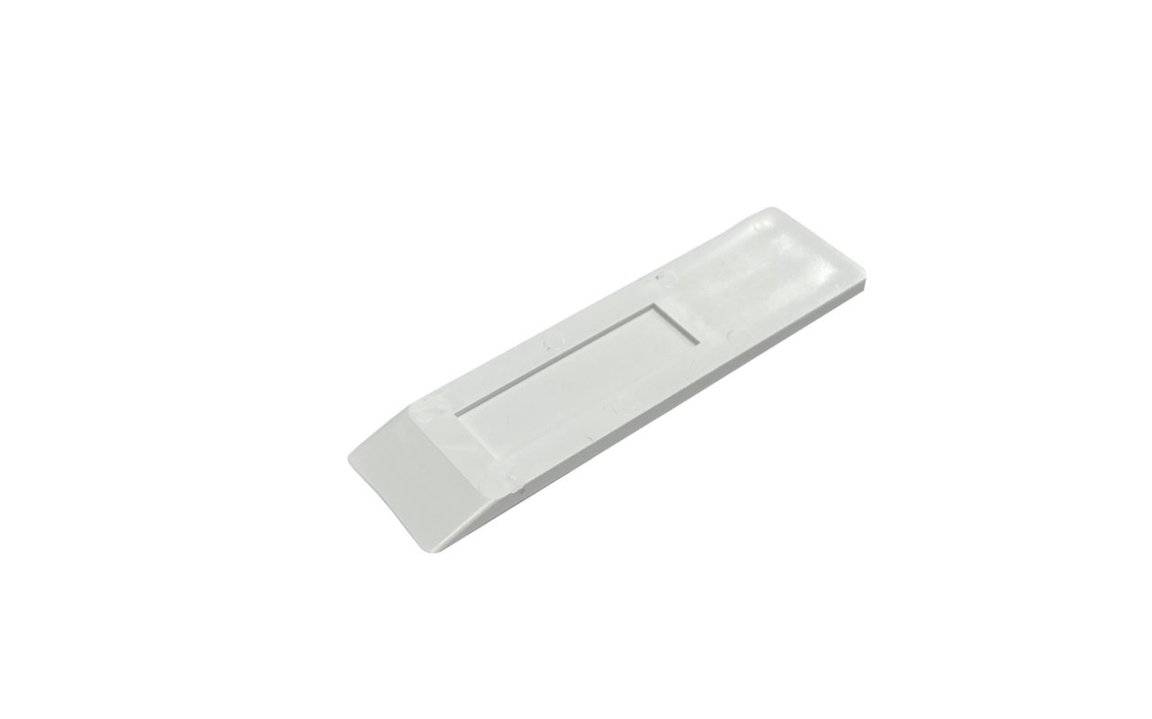 Skaala glidplast vit ytterbåge 80x20x3 mm, 10st