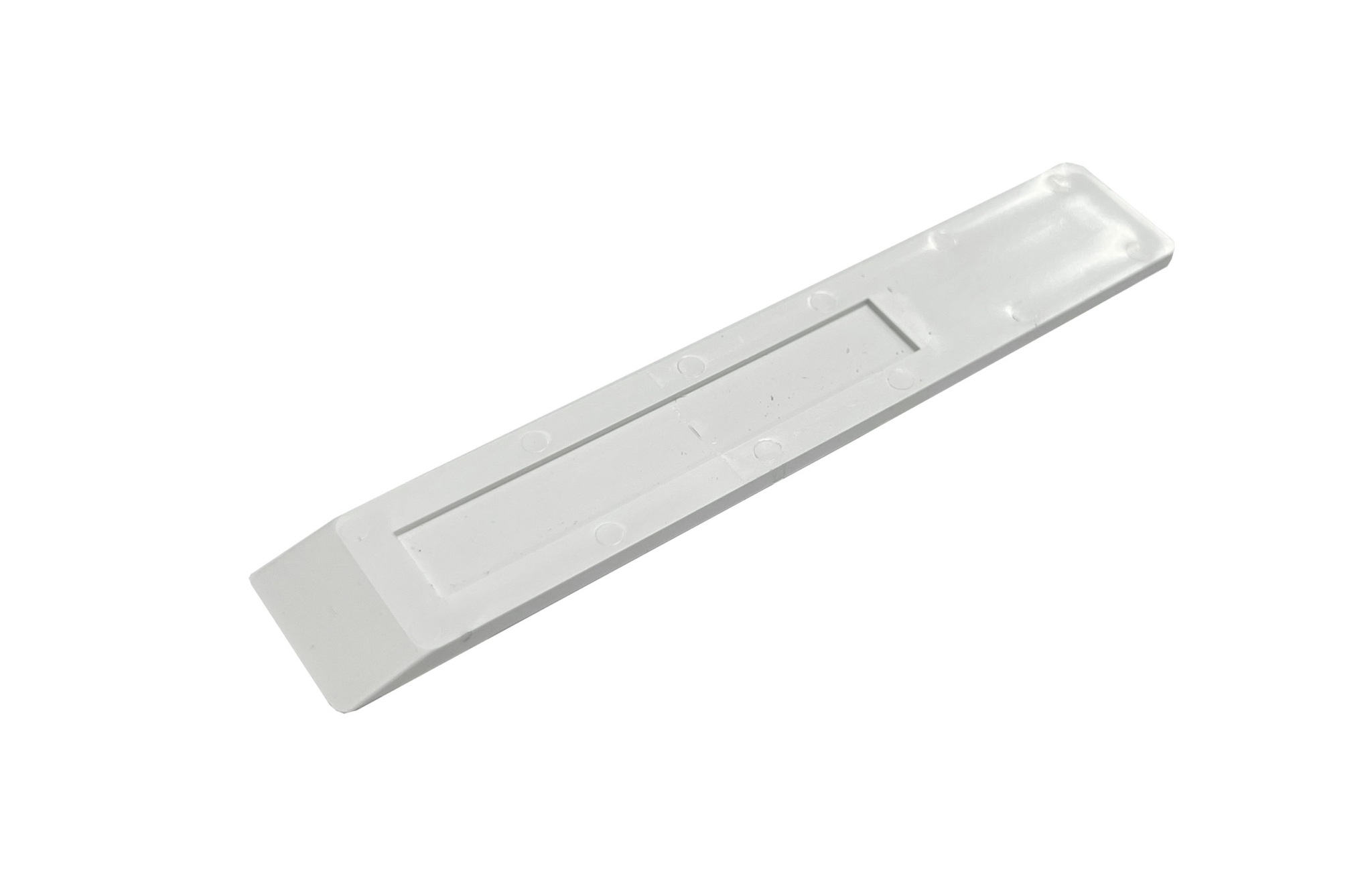 Skaala glidplast vit ytterbåge 120x20x3 mm, 10st