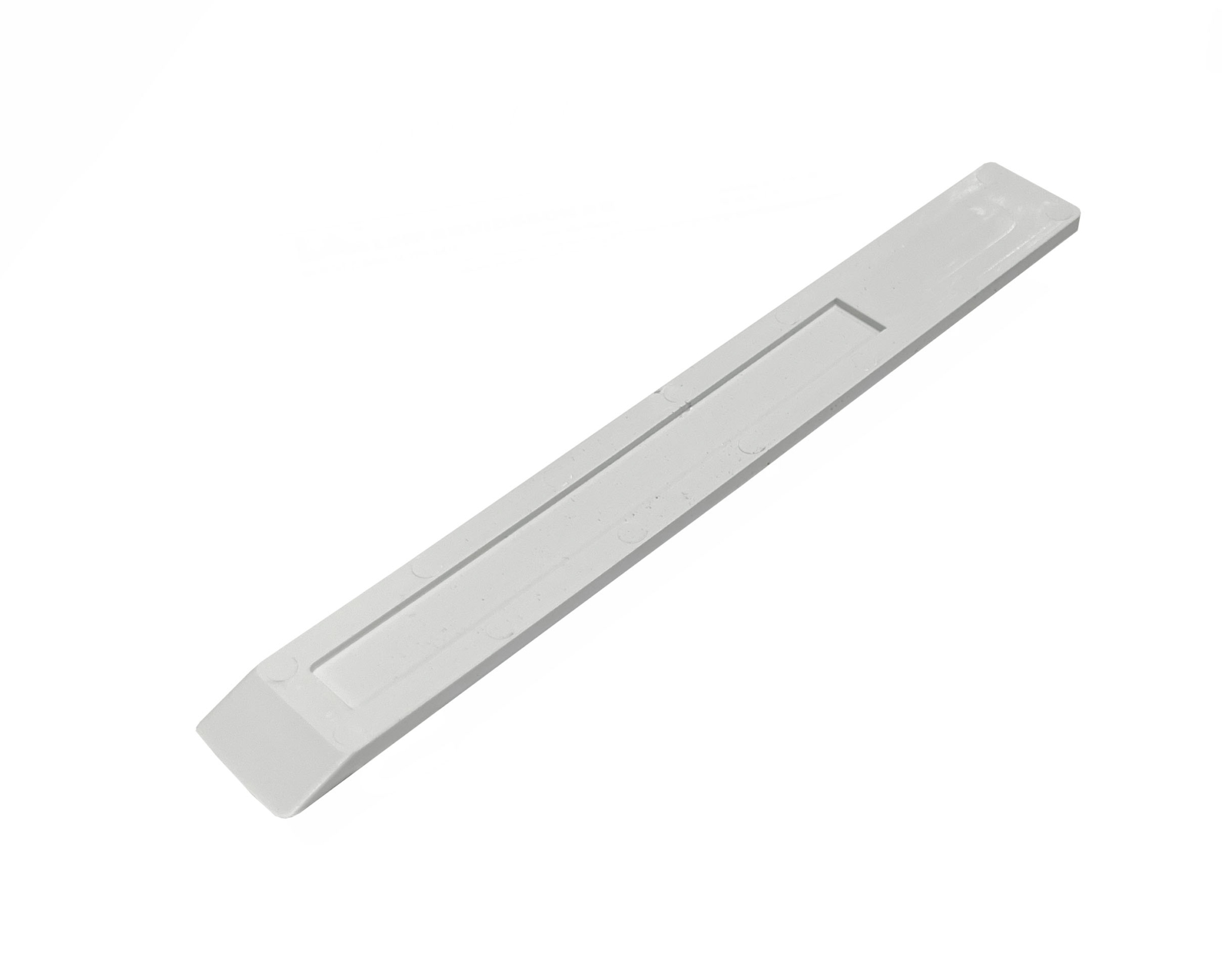 Skaala glidplast vit ytterbåge 153x20x3 mm, 10st