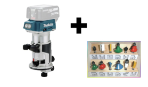 Makita Multifräs 18v DRT50ZJX5 + Frässet 12-delar