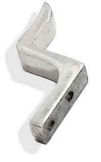 Fönstervred hake 223 förnicklad mässing 20 mm