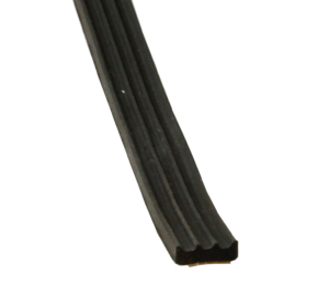 Kronlist 3 x 9 mm, självhäftande SVART 150 m