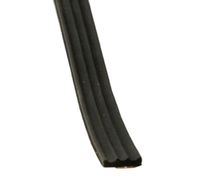 Kronlist 2 x 8 mm, självhäftande SVART 225 m