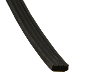 Kronlist 4 x 10 mm, självhäftande SVART 125 m