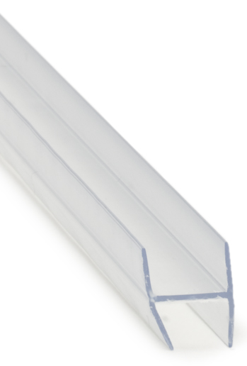 H-Profil 8 mm transp PVC, L=3,5 meter