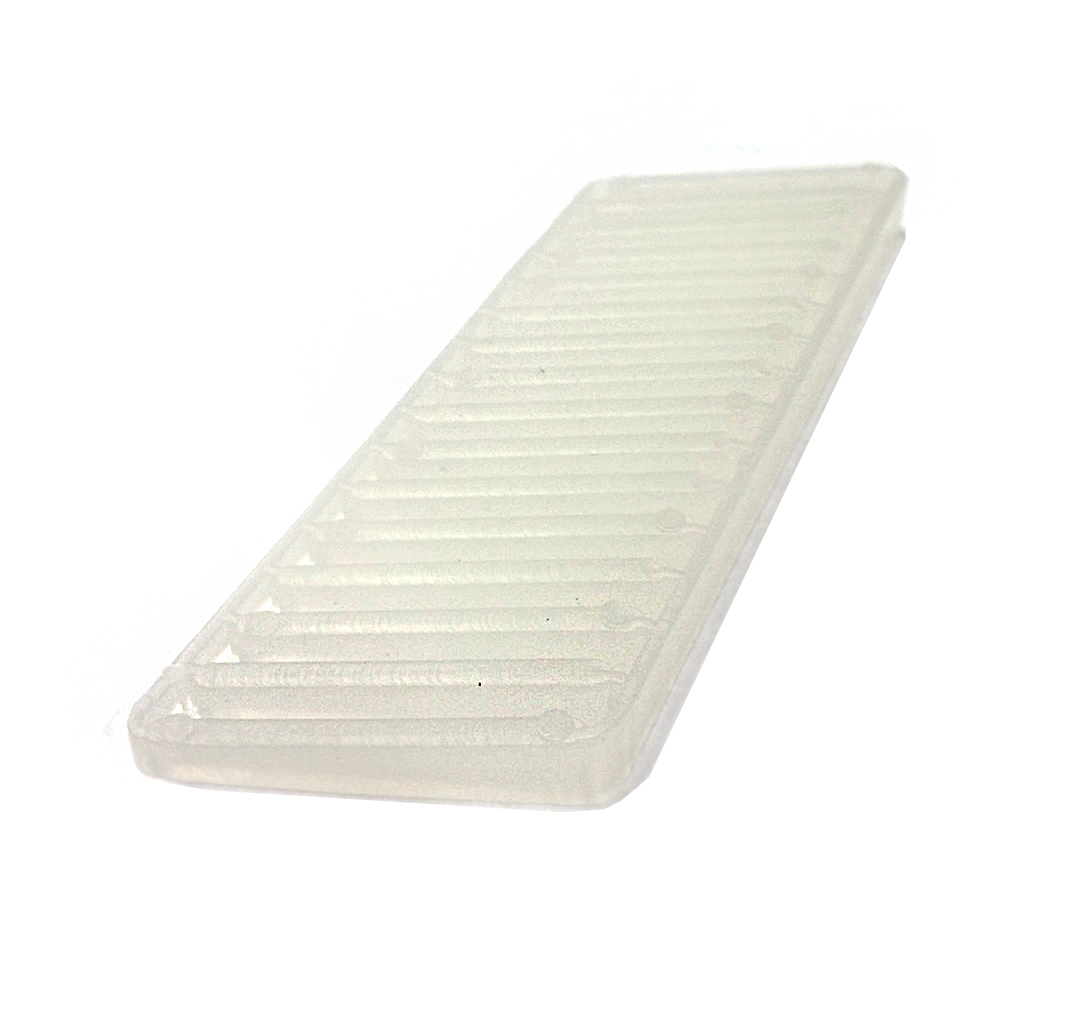 Glaskloss 40x4-8,7x95 mm kilformad, 100st
