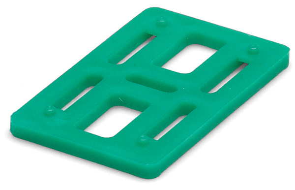 Montagekloss 50x5x80 mm Grön