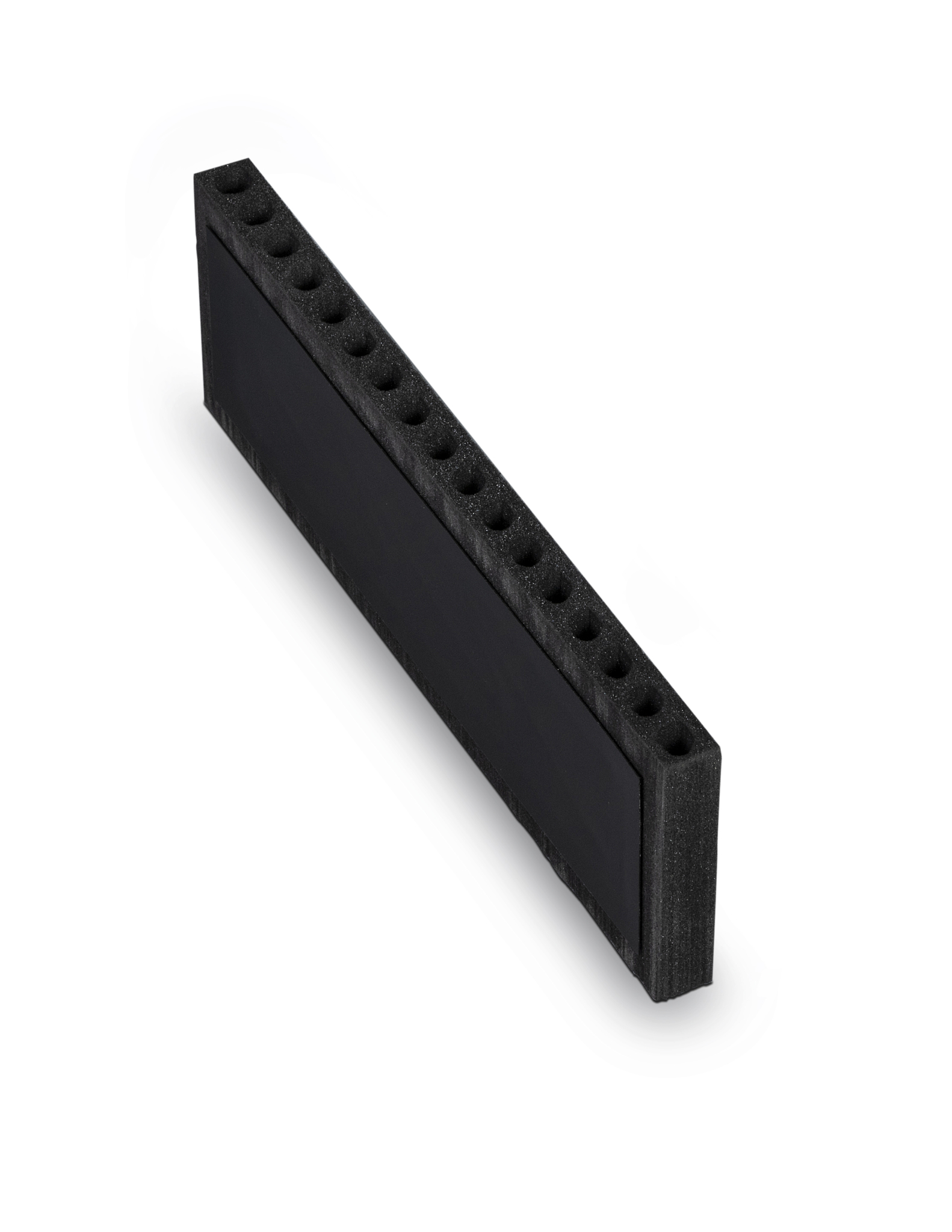 Ljudkanal för träkassett, hålad 337x25x100 mm