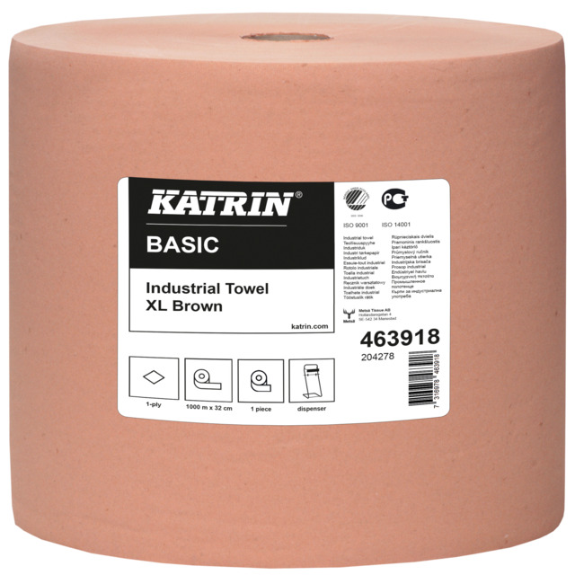 Torkpapper 32cm Katrin Basic XL Brun för ställn