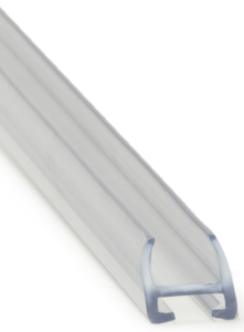 Kantlist för 8 mm glas av transp. PVC 3,0 m