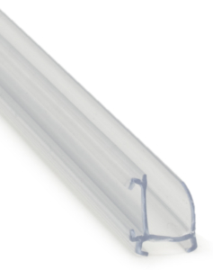 U-profil för 8 mm glas, av transp. PVC 3,0m