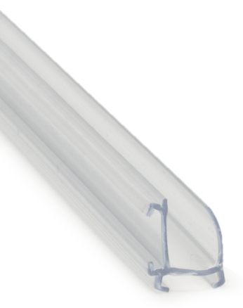 U-profil för 8 mm glas, av transp. PVC 3,0m