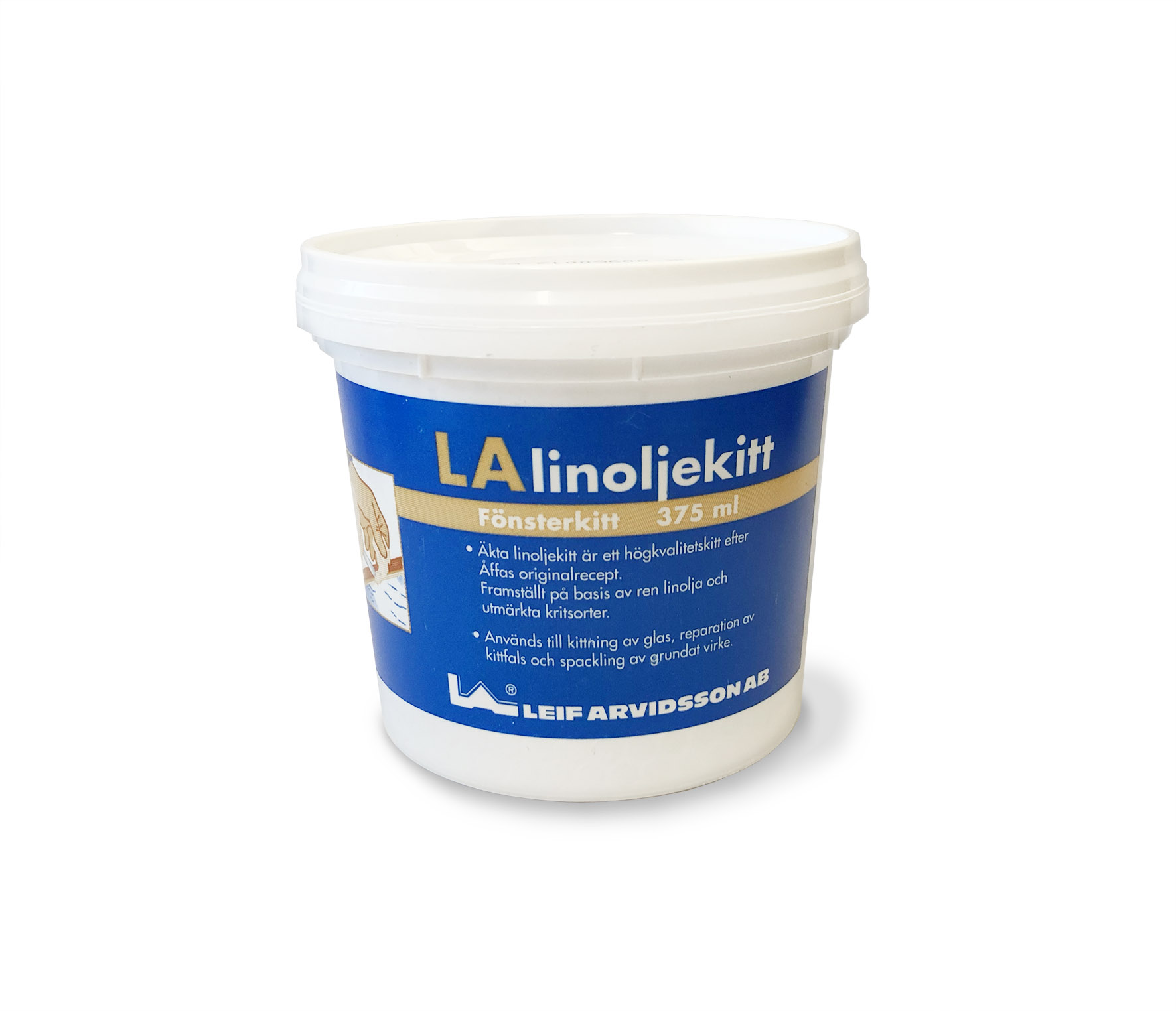 Linoljekitt LA 375 ml - pris/st