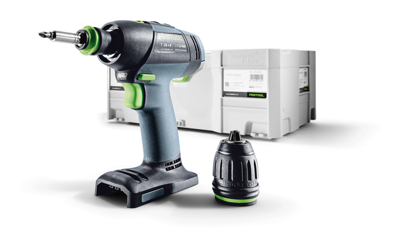 Festool Skruvdragare T 18+3 Li Basic