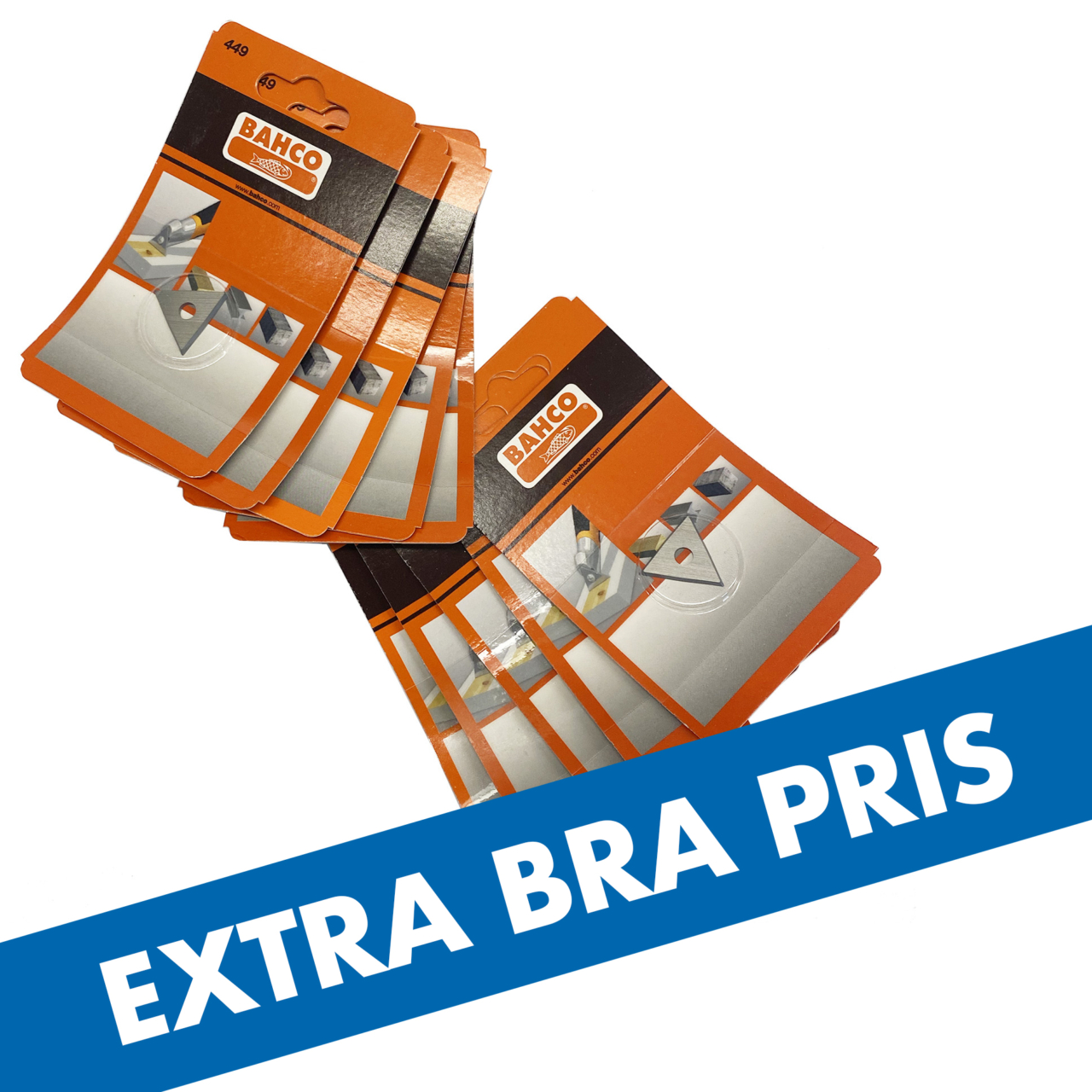 Bahco skär 449 trekant till skrapa 625 10-Pack