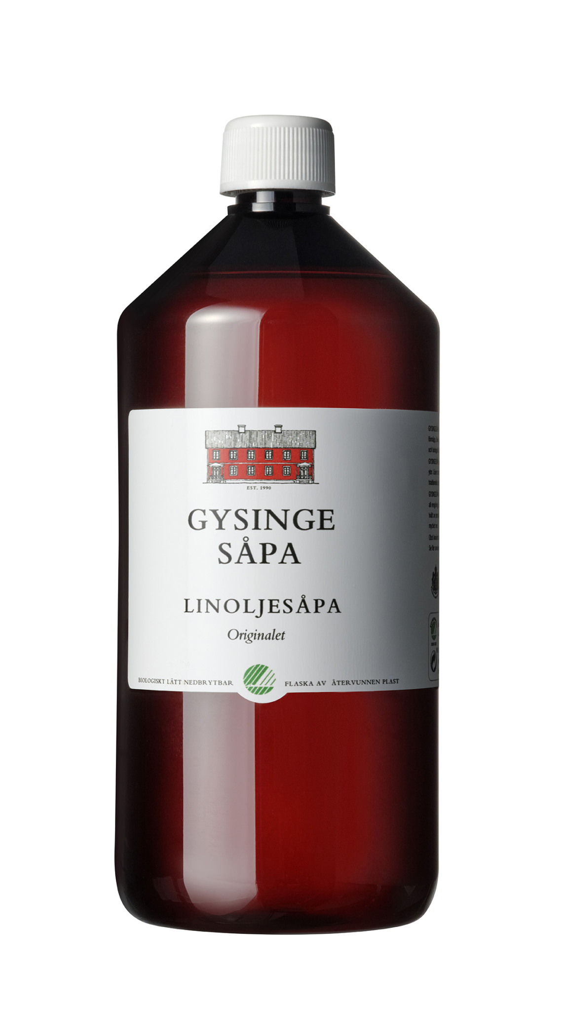 Linoljesåpa flytande, refillflaska 1 l Gysinge