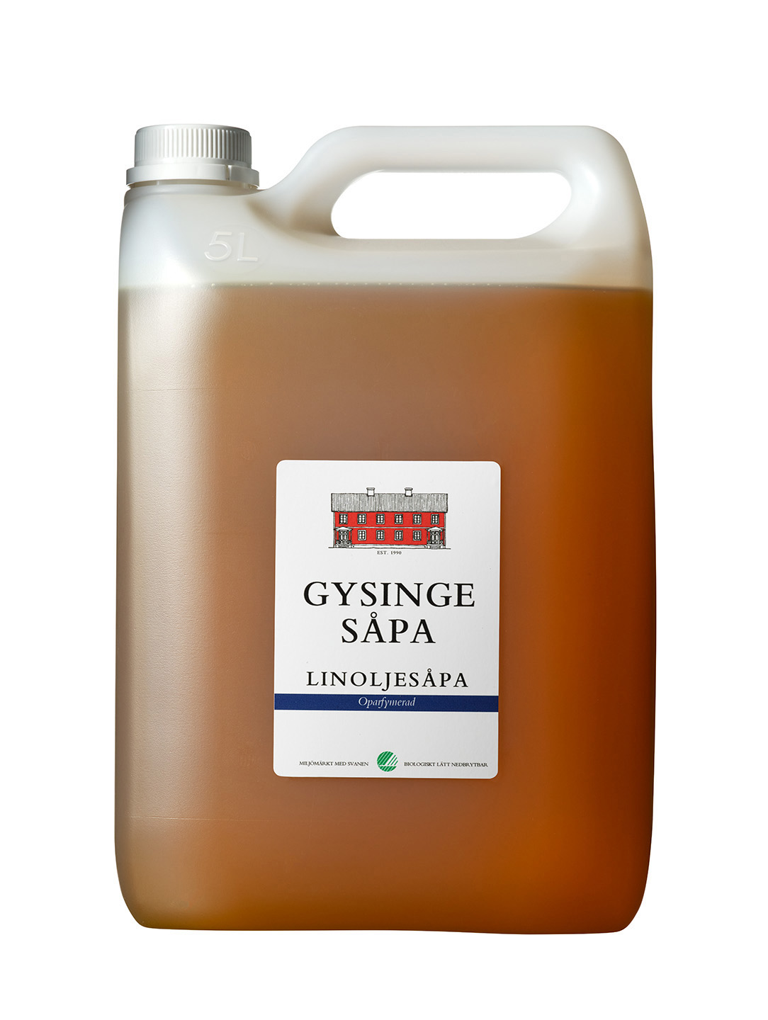 Linoljesåpa flytande, dunk 5l Gysinge