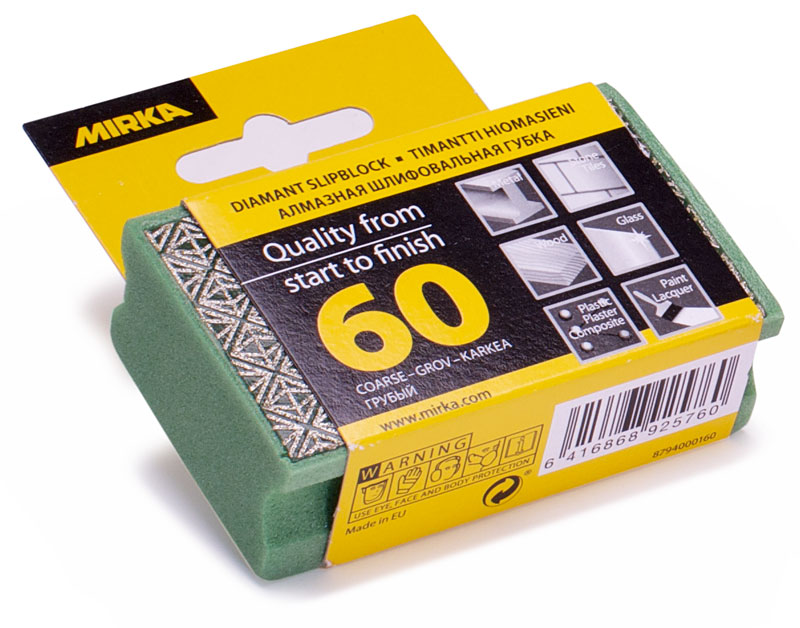 Mirka slipkloss Diamant K 60 Grön 90x55x28 mm