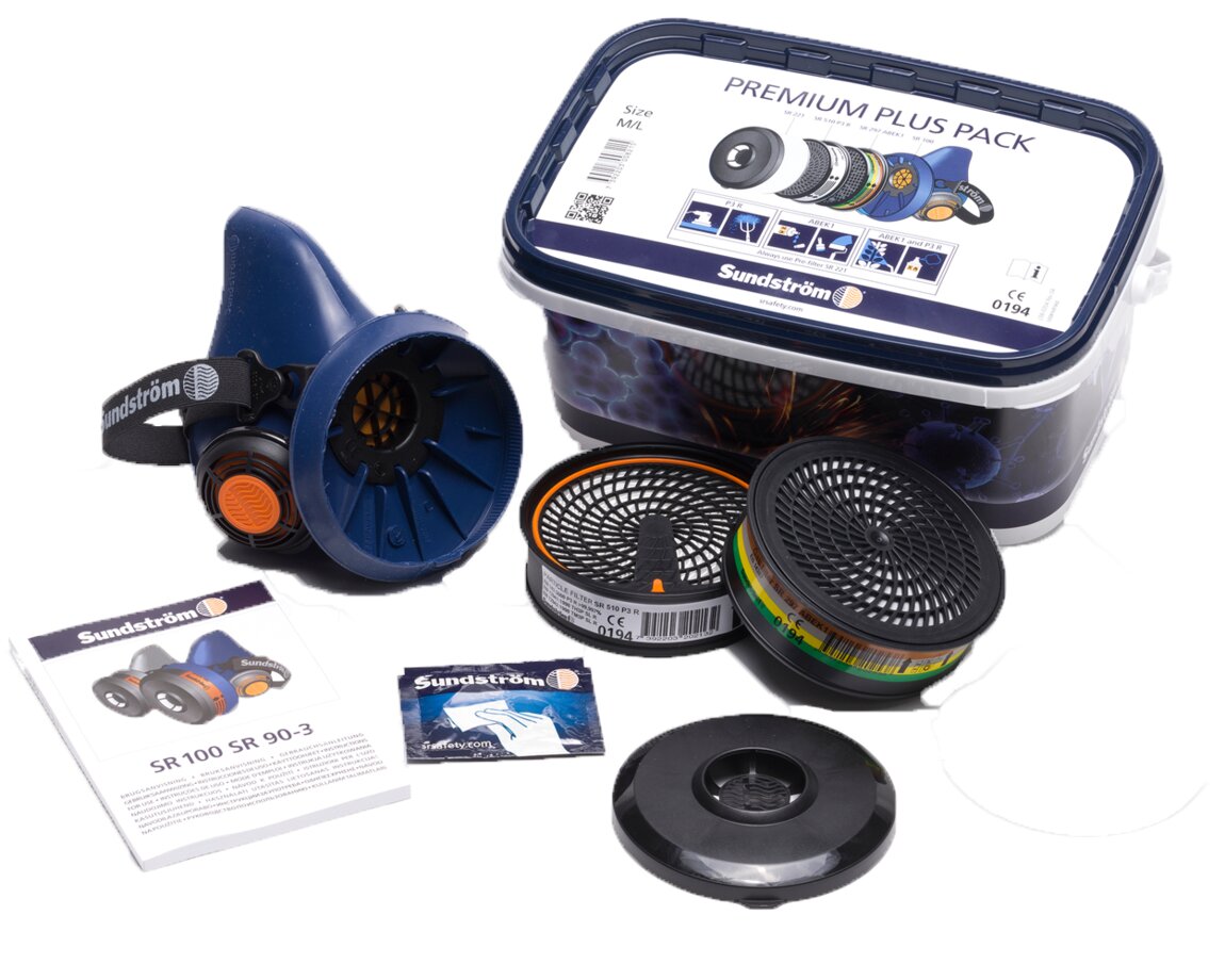 Halvmask SUNDSTRÖM SR 100 M/L Premium Plus Pack