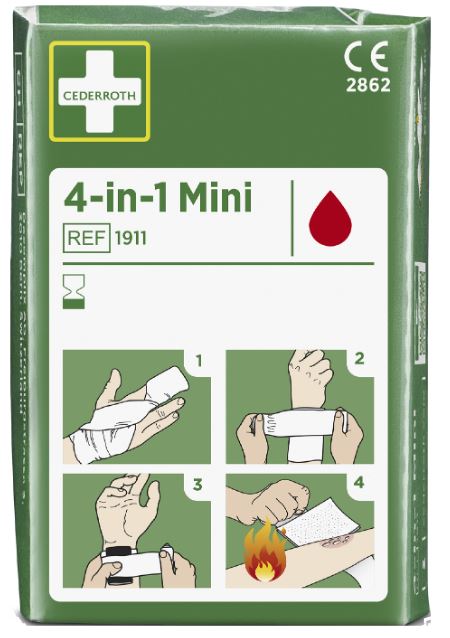 Första Hjälpen Blodstoppare 4-in-1 mini Cederroth