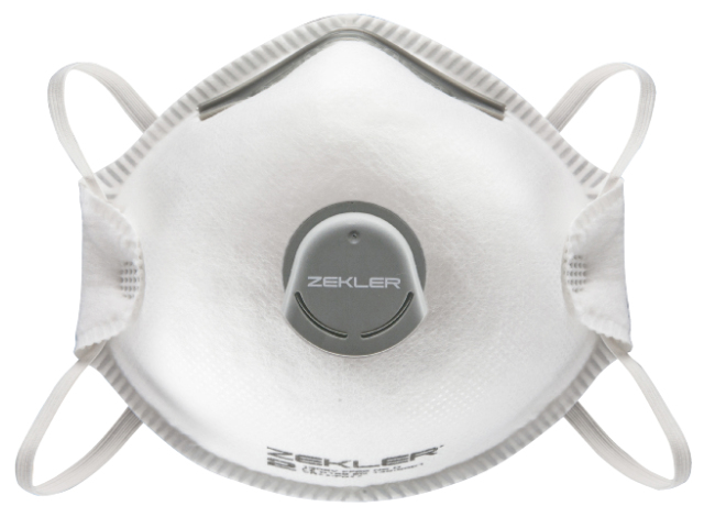 Engångsmask Zekler1302V Formad(m ventil)10-pack