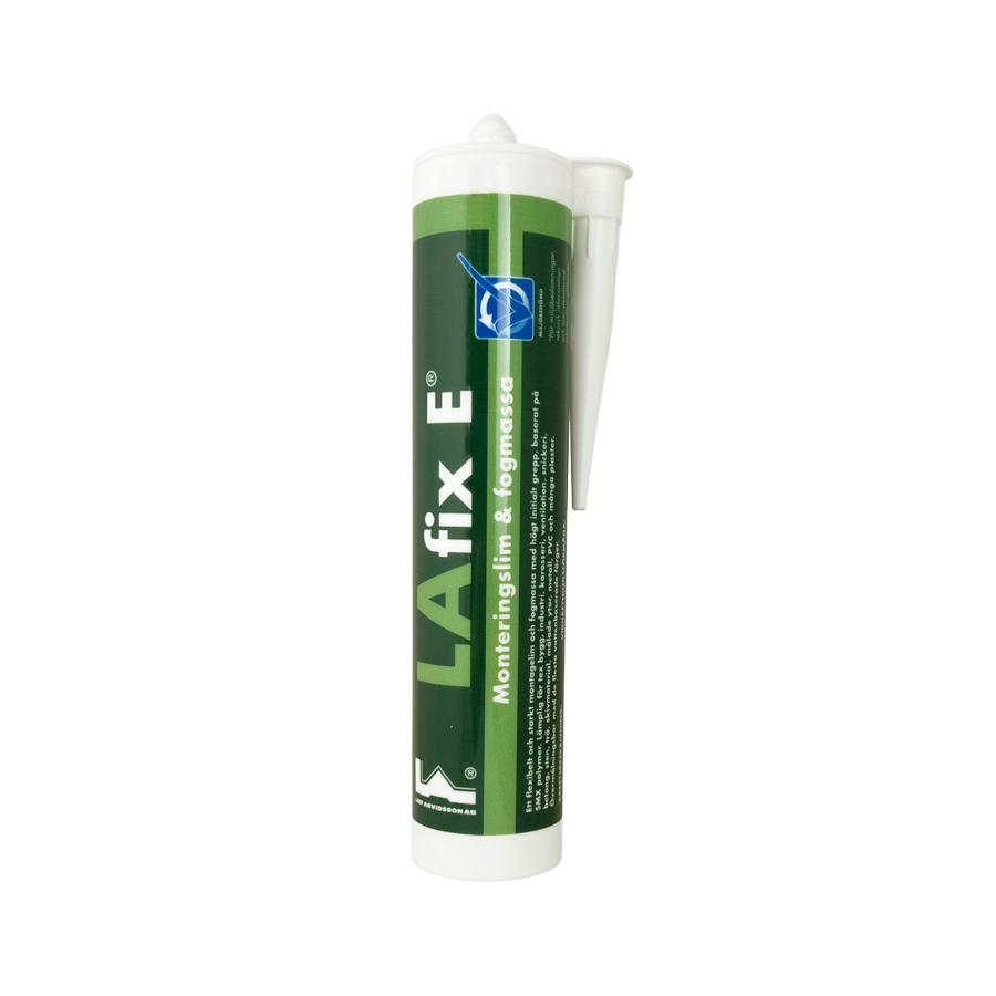 LAfix E monteringslim SVART 290 ml 12/kart