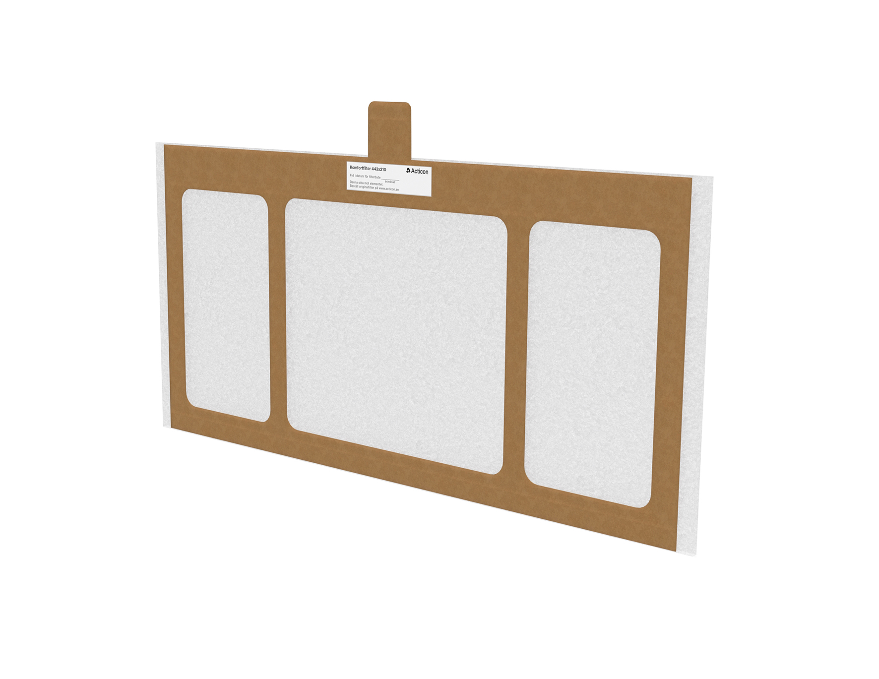 Easy vent komfort filter 210x443