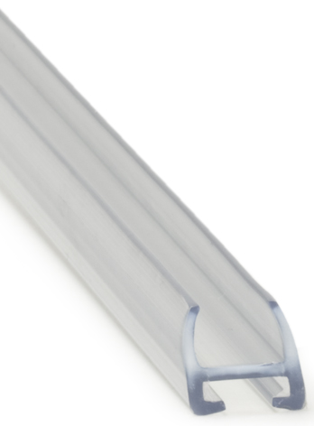 Kantlist PVC 13 x 10 mm, 8 mm glas 1,8 m