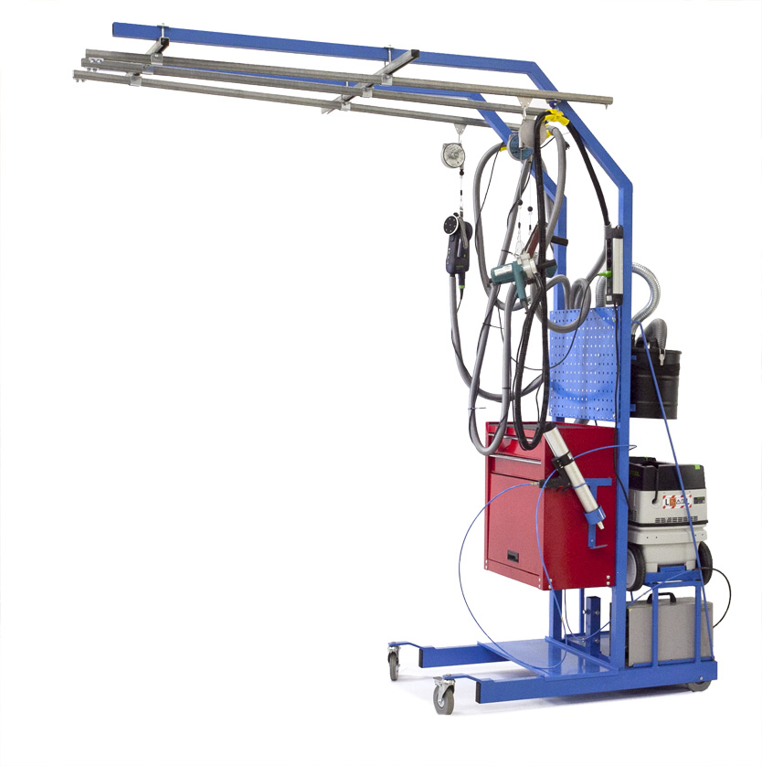 Multivagn med balansblock till 3 maskiner