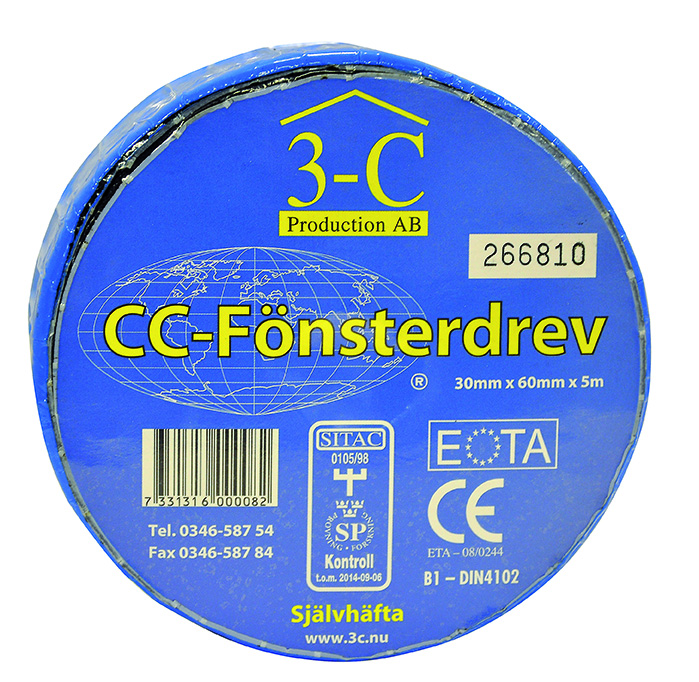 CC-Fönsterdrev 60 mm Självhäftande, 5 m