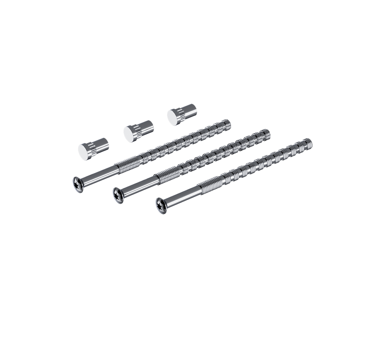 Skruvset Krom (3-pack)